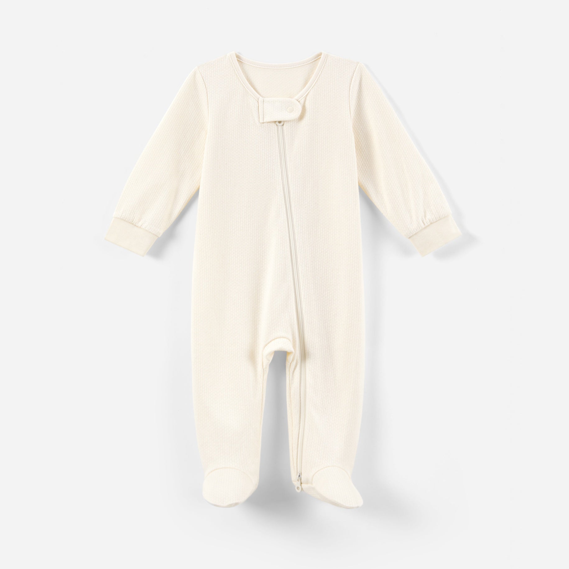 Baby Cotton Footed Pajamas Circle Grid
