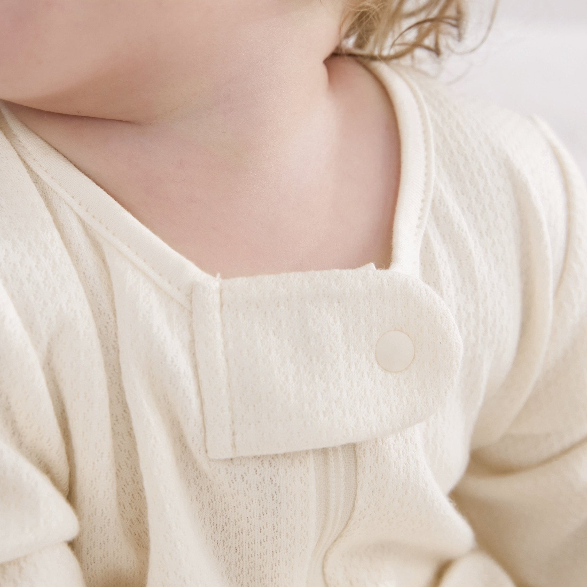 Baby Cotton Footed Pajamas Circle Grid