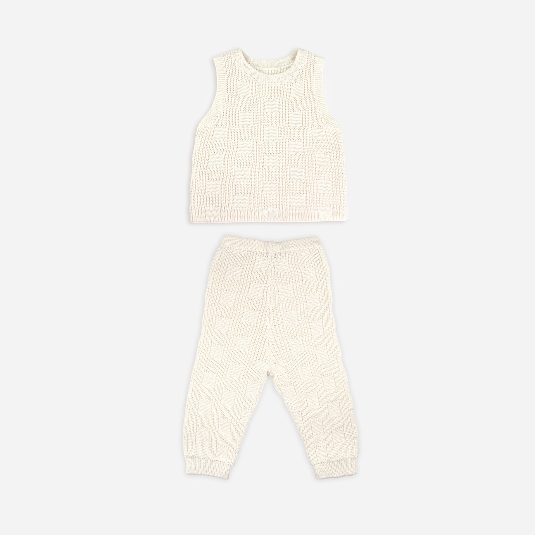 Baby Cotton Knit Vest & Pant Set