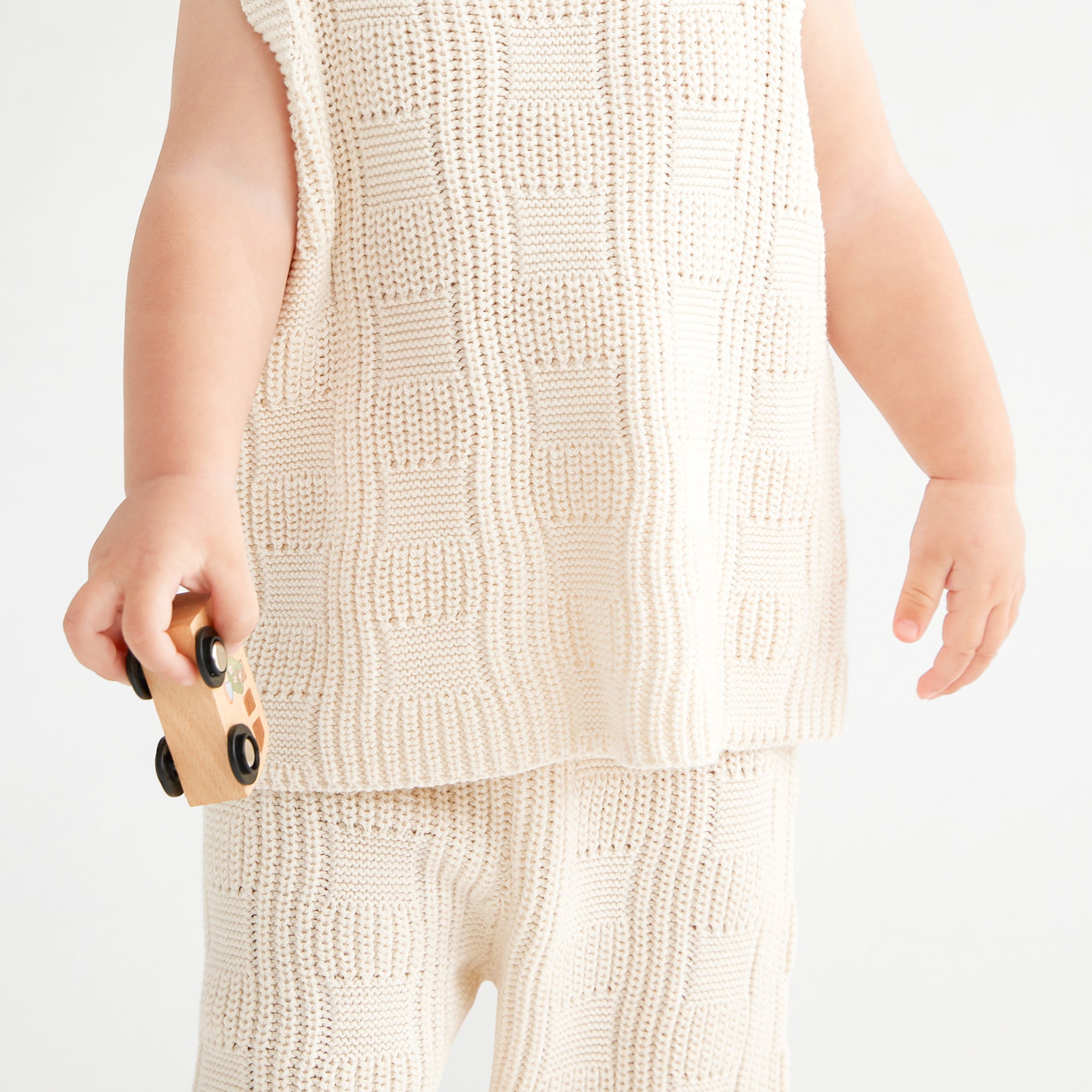 Baby Cotton Knit Vest & Pant Set