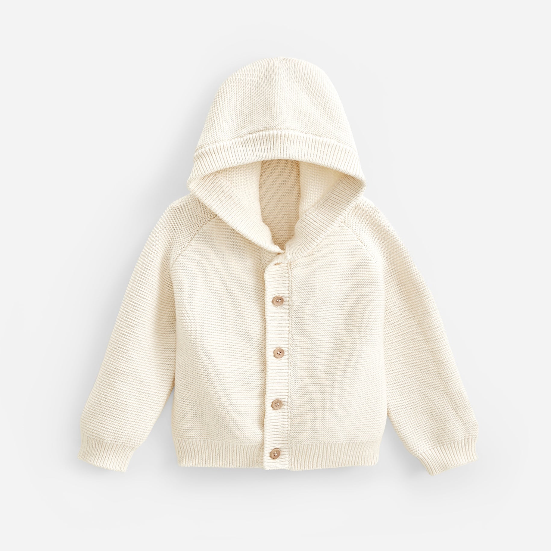 Knitted hooded store cardigan baby