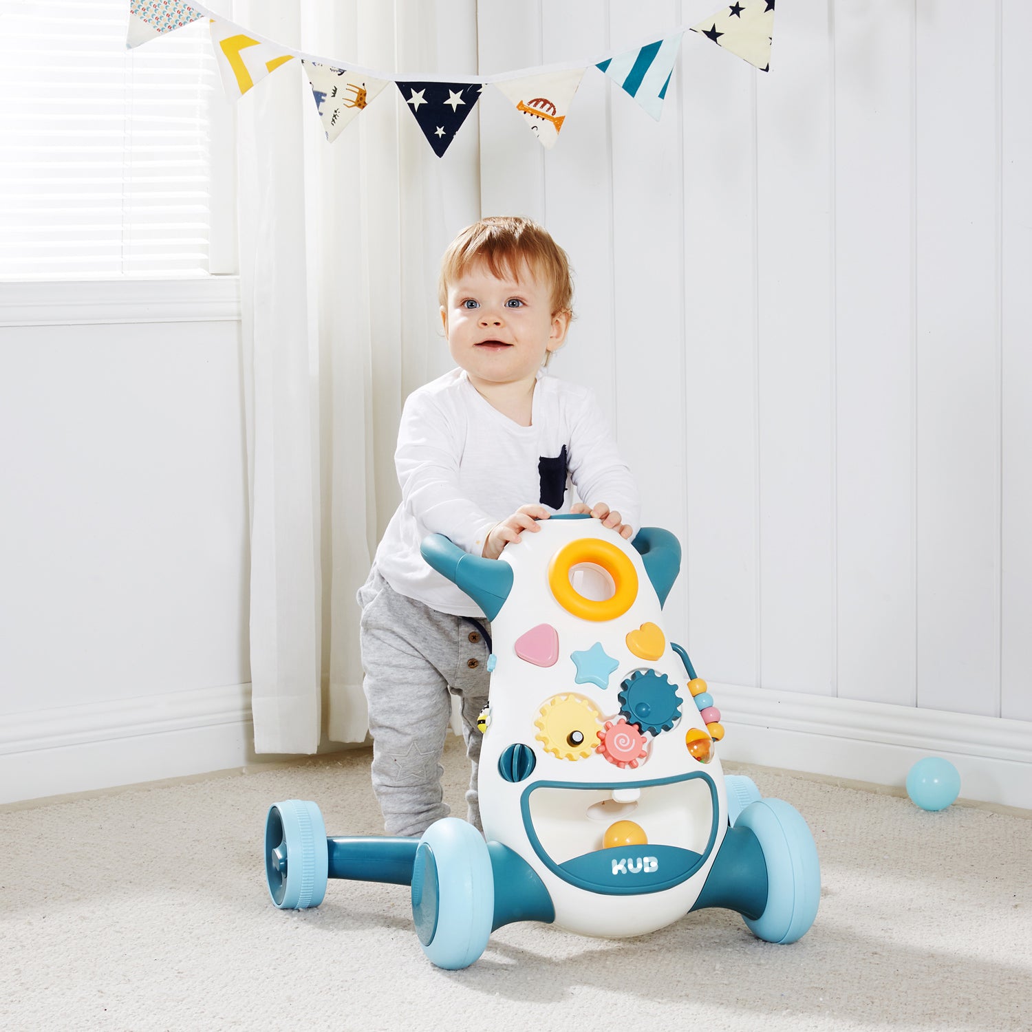 Blue baby walker online